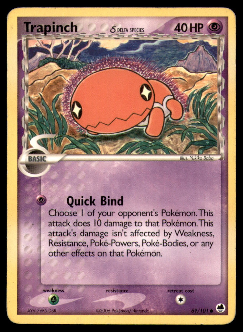 Trapinch 69 101 C Dragon Frontiers Pokemon MP