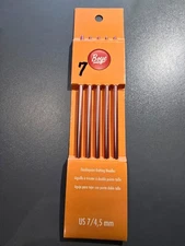 Boye Metal Double Point Knitting Needles, 4.5mm, 7", Set of 5