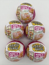 MGA  s Mini Verse Make It Mini Food  Series 3  Lot of 5  Sealed  New 