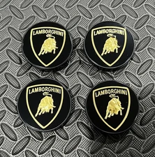 4x Lamborghini OEM Gallardo Huracan Aventador Murcielago Wheel Cap Set 470601147