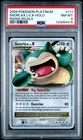 2009 POKEMON PLATINUM RISING RIVALS #111 SNORLAX LV.X-HOLO PSA 8