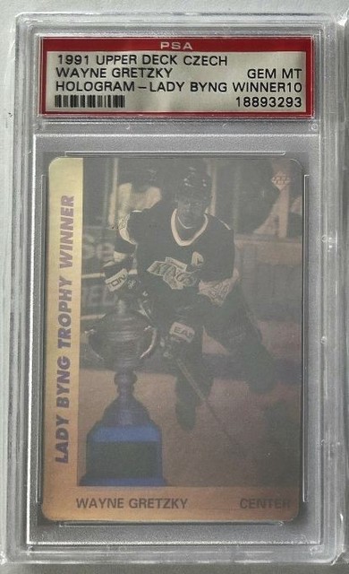 1991 Upper Deck Czech Wayne Gretzky Hologram - Lady Byng Winner PSA 10
