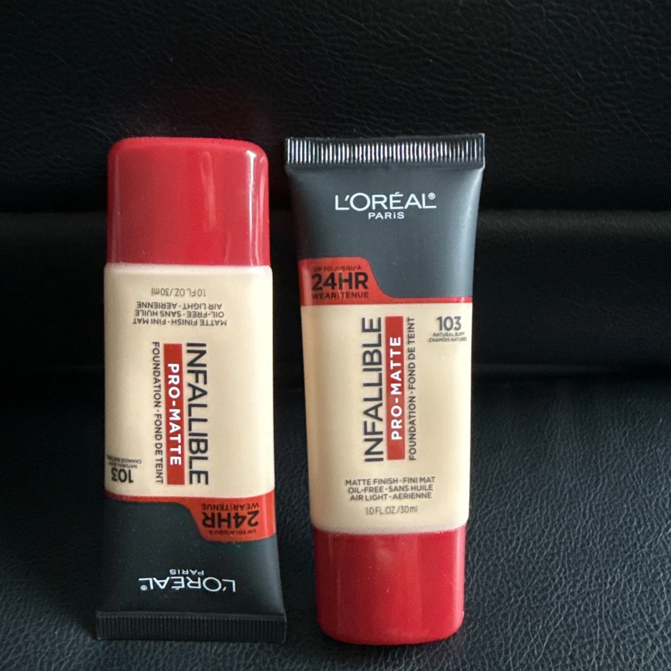 L'Oréal Infallible Pro-Matte Foundation Shell Beige 103 - Image 2 of 3