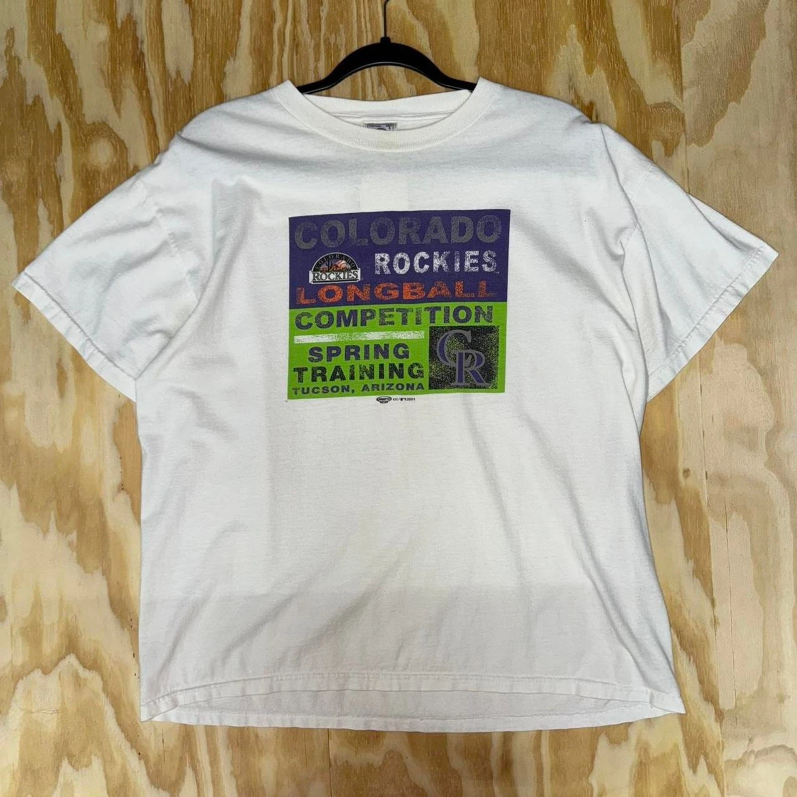 Vintage y2k colorado rockies spring training mlb AZ t-shirt