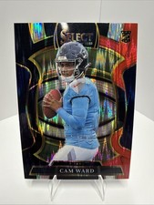 2025 Panini Select - Concourse Cam Ward #26 Red & Black Shock Prizm (RC)