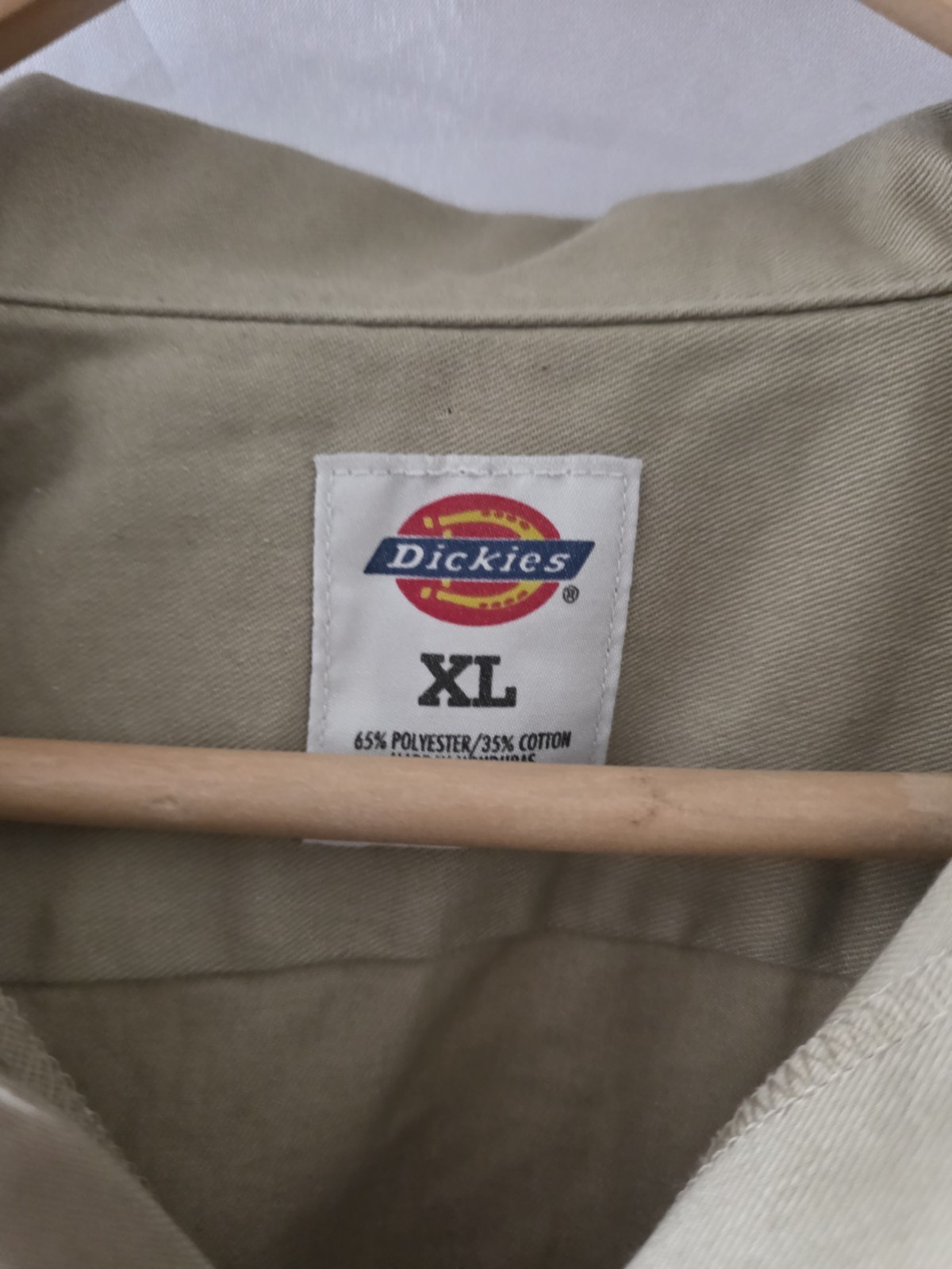 Dickies Men's Beige Long-Sleeve Shirt Size XL Regular Fit image 4