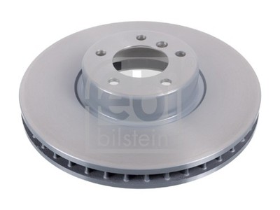 2X Febi 104806 Front Brake Discs Pair 348mm Vented Fits Bmw 5 6 Series