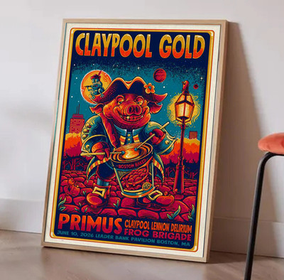 Primus June 10 2026 Leader Bank Pavilion, Boston MA Poster