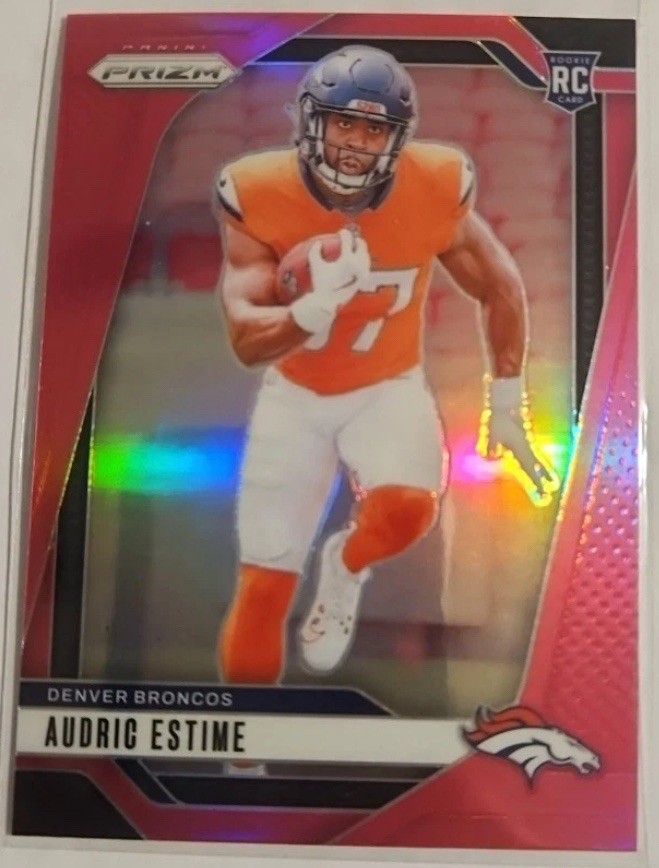 2024 Panini Prizm - Rookies Audric Estime #306 Pink Prizm (RC)