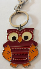 Multicolor Owl Clip-On Keychain