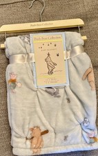 NEW Pooh Bear Collection Winnie The Pooh Piglet 30x40 Baby Blanket Sports Green