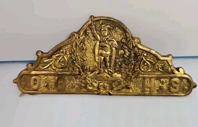 Vintage Brass Scholarship/High School Pendant/Pin Loyalty Achievement Award 3''