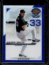 2025 Panini Prospect Edition Hagen Smith Holo Ticket Blue #/149 White Sox