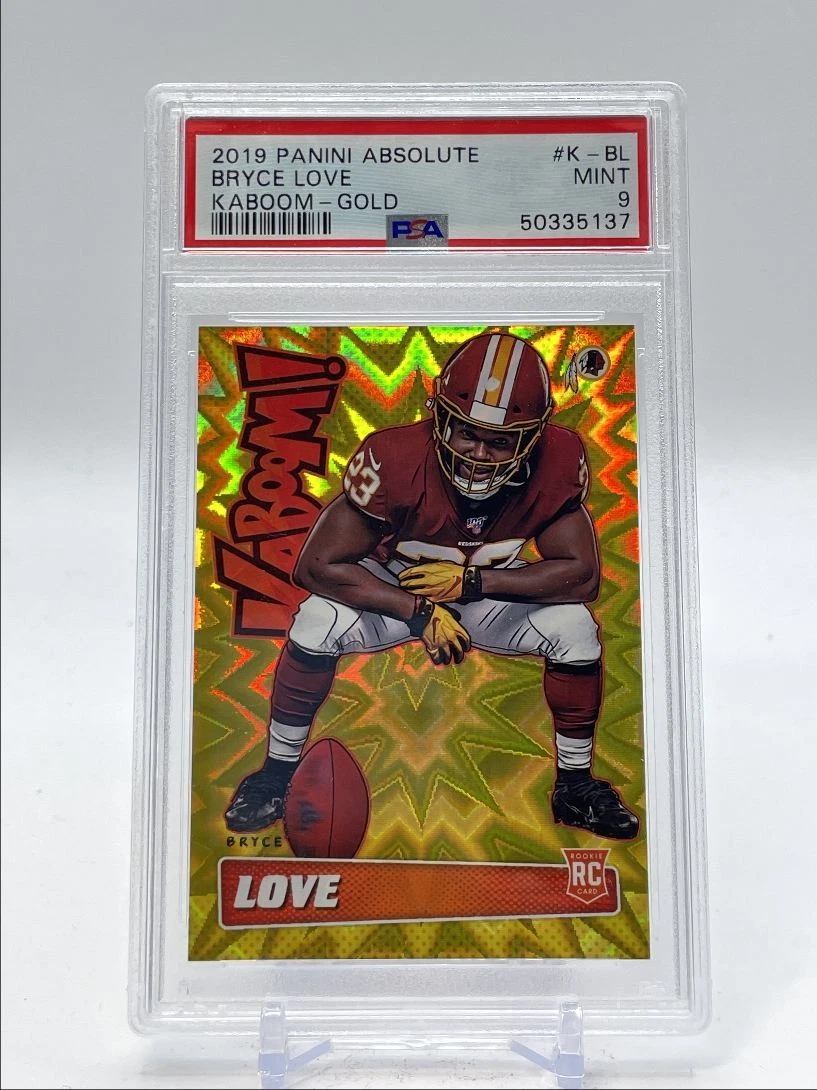 Bryce Love Panini Absolute Kaboom! #KBL Gold