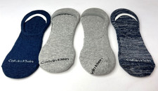 Calvin Klein Men's 4-Pair Pack No-Show Liner Socks Shoe 7-12 NO PACKAGING