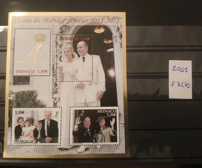 MONACO 2021 Hochzeit Prinz Albert Miniblatt