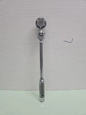 Vintage Duro Chrome 3/8” Drive Swivel Head Ratchet No. 4436A 10.5"  Long  USA