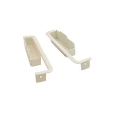 Scott Drake C9ZZ6524046-7WT Deluxe Door Cups White Pair