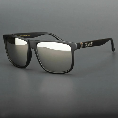 Locs Oversized Gangster Glasses Men Silver Mirror Lens Flat Top Large Sunglasses - Picture 8 of 8