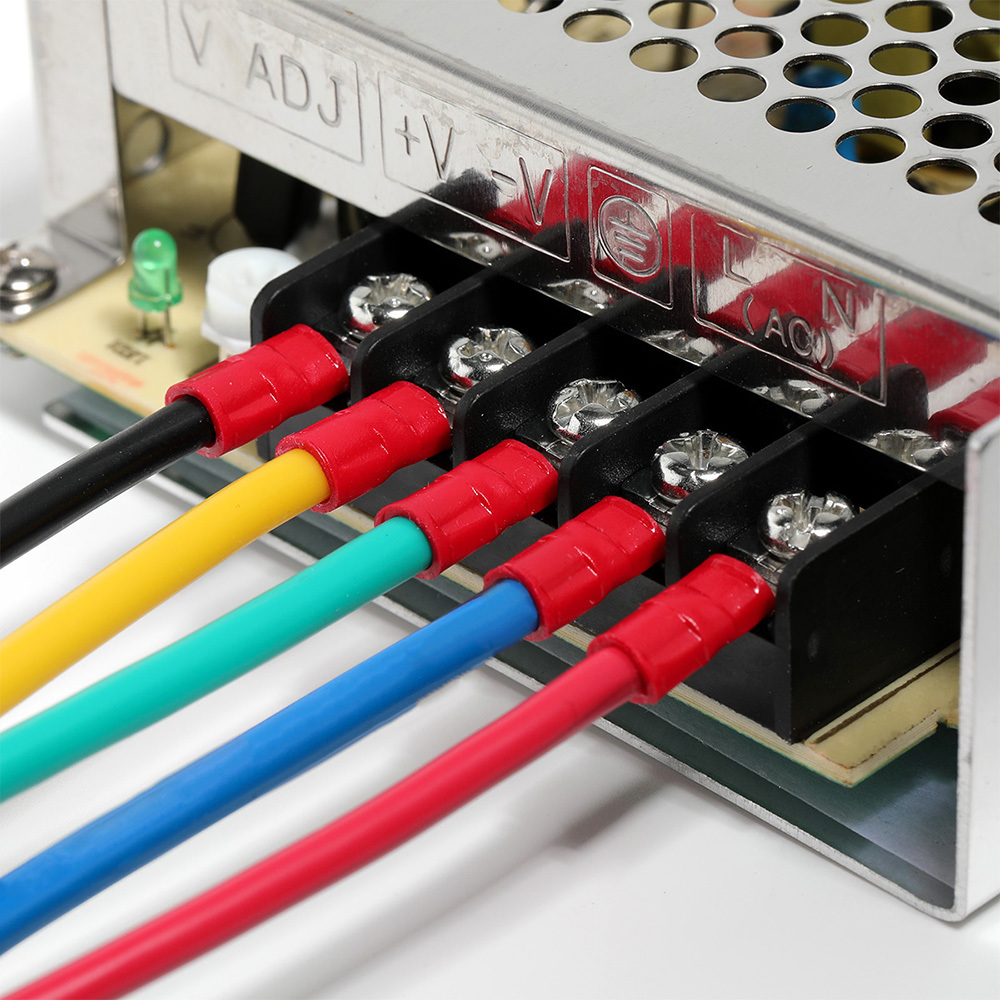 Chanzon Insulated Crimp Connector Wire Terminal Kit Contains  Butt Splice Male Female Spade Fork Ring Terminals Solderless Assorted Electrical Crimpin