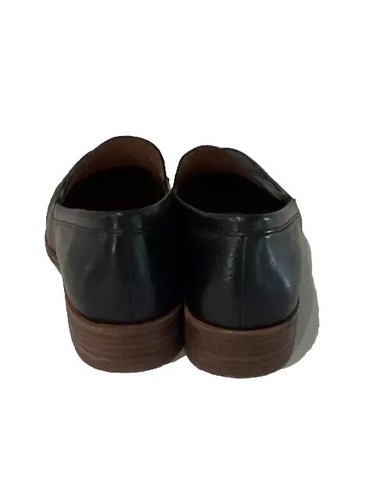 Madewell H1419 Women’s Sz 8 Leather Comfort Shoes Slip On Low 1” Heel Black - Picture 7 of 11
