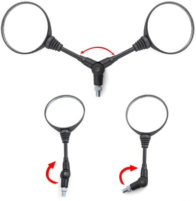 Specchietti Retrovisori Moto Area1 - Coppia Destra/Sinistra, Omologati E, Regolabili, Per Moto E Scooter - Foto 6