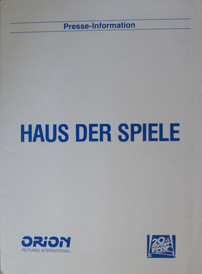 Haus der Spiele Presseheft House of Games Lindsay Crouse, Joe Mantegna, Nussbaum