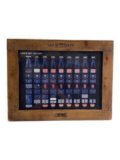 Levi's Strauss Store Promotional Advertising Display 501 Used From