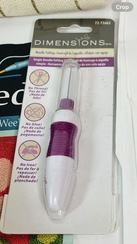 Needle Punch Yarn Rug Kit Geometric Floral Large 27" X 20" MCG Textiles + Needle - Picture 10 of 10