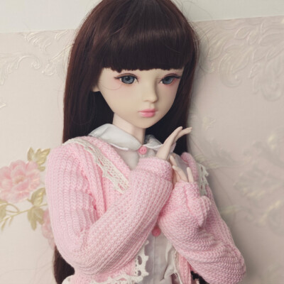 1/3 BJD Doll Slim Girl Resin Body Head Eyes Face Makeup Hair Toy GIFT Full Set