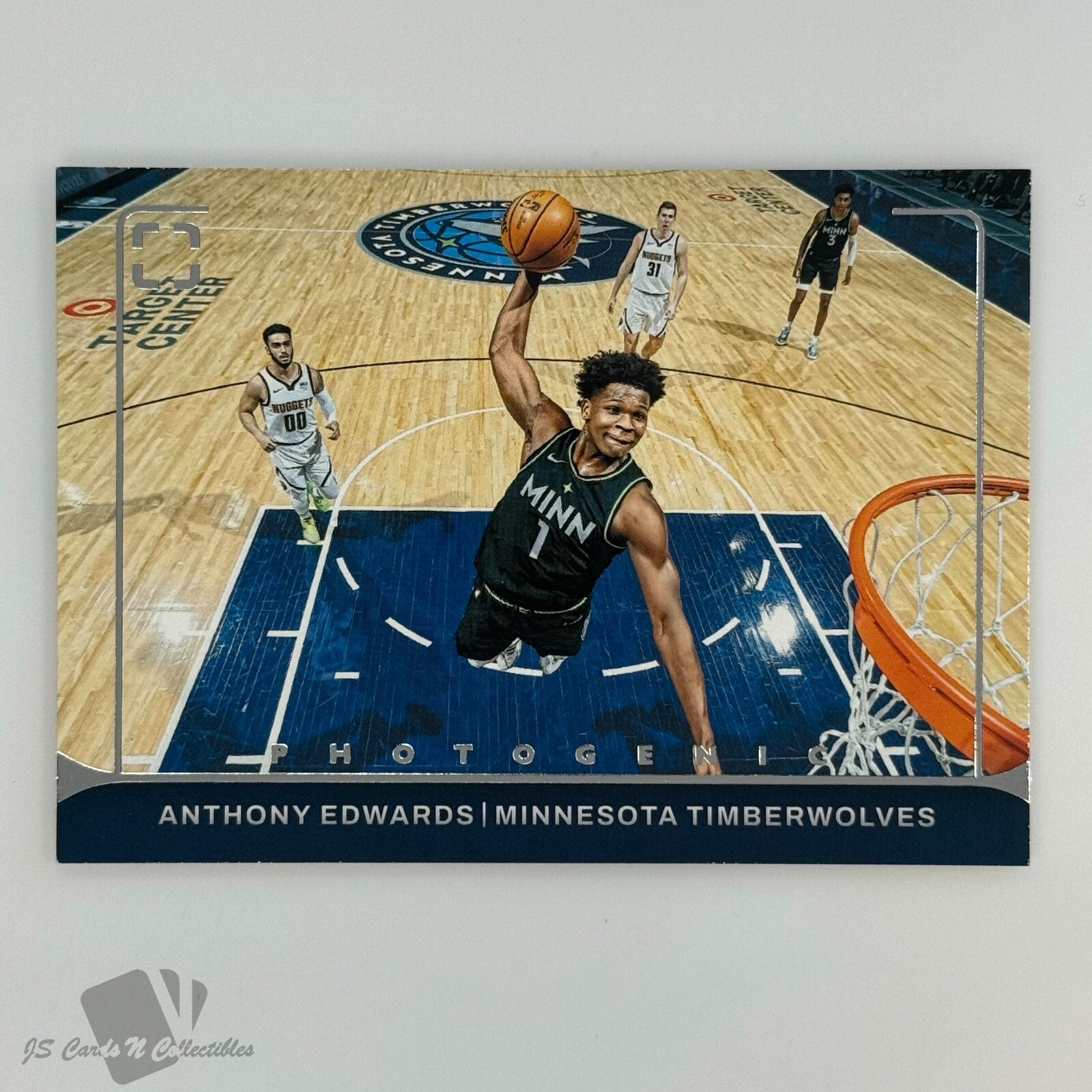2021-22 Panini Photogenic ANTHONY EDWARDS With Authority #7 Timberwolves