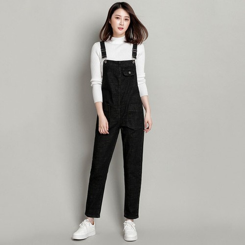 Womens Denim Overalls Jumpsuit Jeans Casual Pants Suspender Trousers Plus Size - Picture 11 of 12