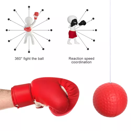 Boxing Speed Ball Head-mounted Punch Ball MMA Sanda Training Boxing Equipment - Picture 4 of 15