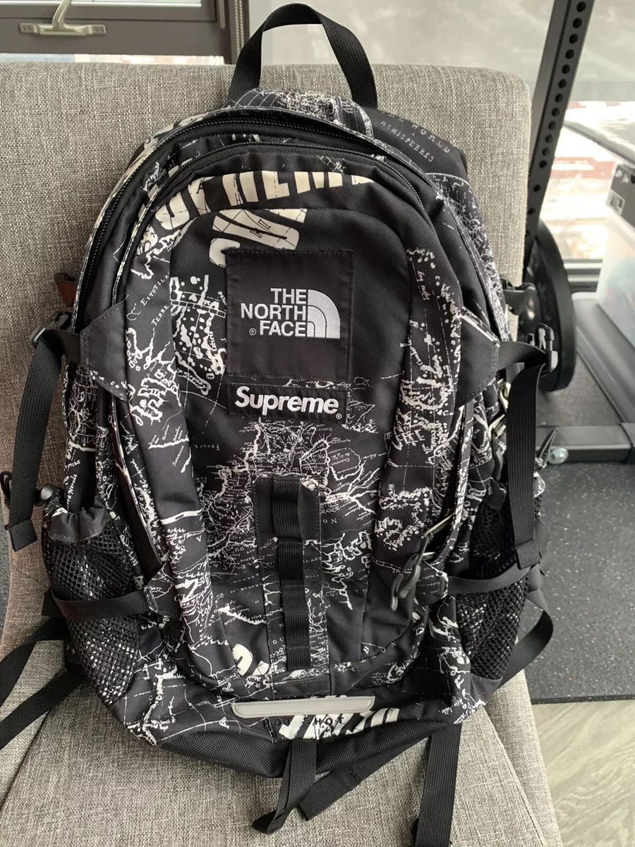 supreme  north face back pack black