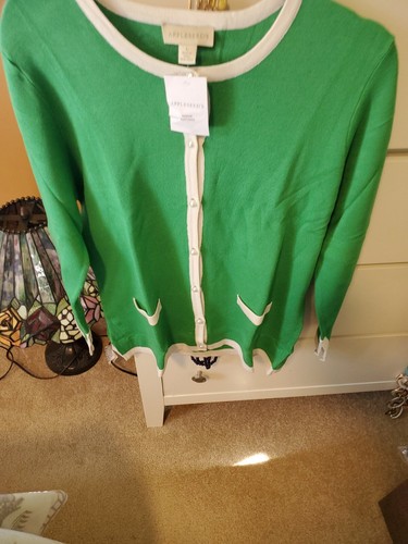 WOMENS APPLESEED CARDIGAN SIZE LARGE NEW GREEN 128494 - Picture 8 of 14