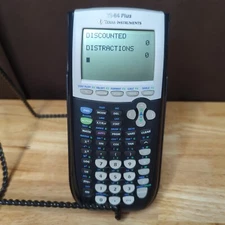 Texas Instruments TI-84 Plus Graphing Calculator Black With Cover