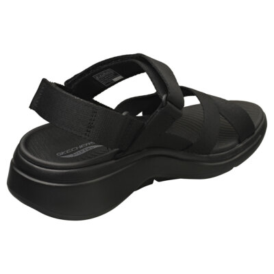 Skechers Go Walk Arch Fit Womens Black Walking Sandals UK