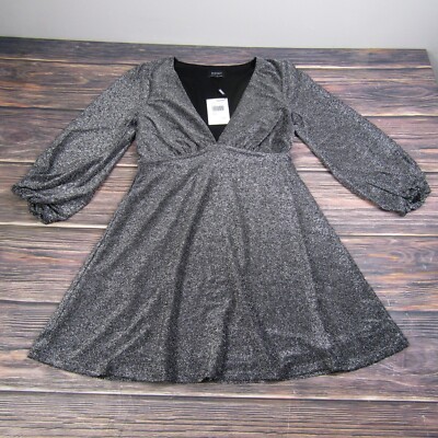 Bardot Marlena Long Sleeve Babydoll Dress, Size Small - Metallic at Nordstrom Rack Bardot Marlena Long Sleeve Babydoll Dress, Size Small - Metallic at Nordstrom Rack