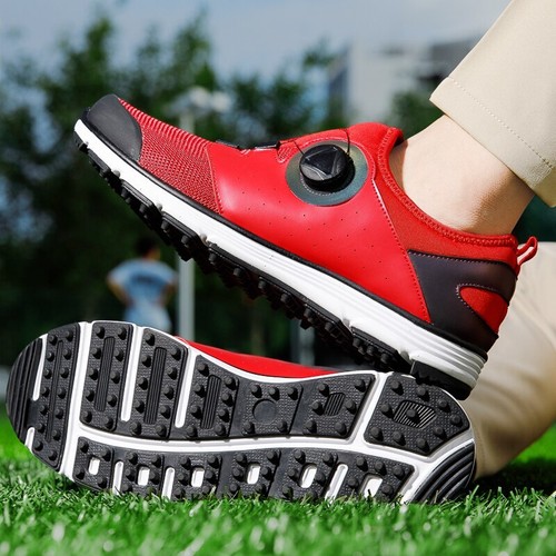 Herren Wasserdicht Golfschuhe Spikeless Turnschuhe Atmungsaktiv Golf Sportschuhe  - Bild 8 von 13