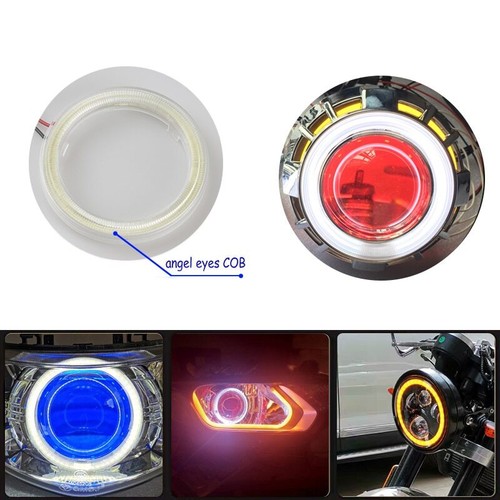 2 piezas 60/70/80/90/100/110/120 mm COB LED 12 V coche luz anillo ojos de ángel - Imagen 3 de 16