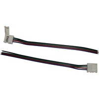 5X 15Cm Rgb Led Clip Verbinder Mit Kabel FüR 10Mm Rgb Led Streifen 15X5Mm