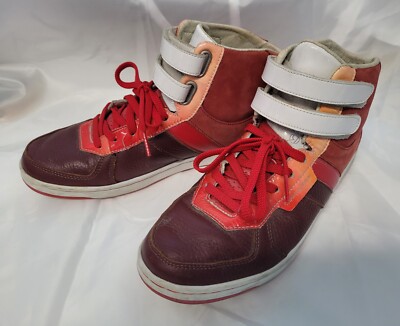 Creative Recreation Leather Red/White High-Top Sneaker  Size 8.5