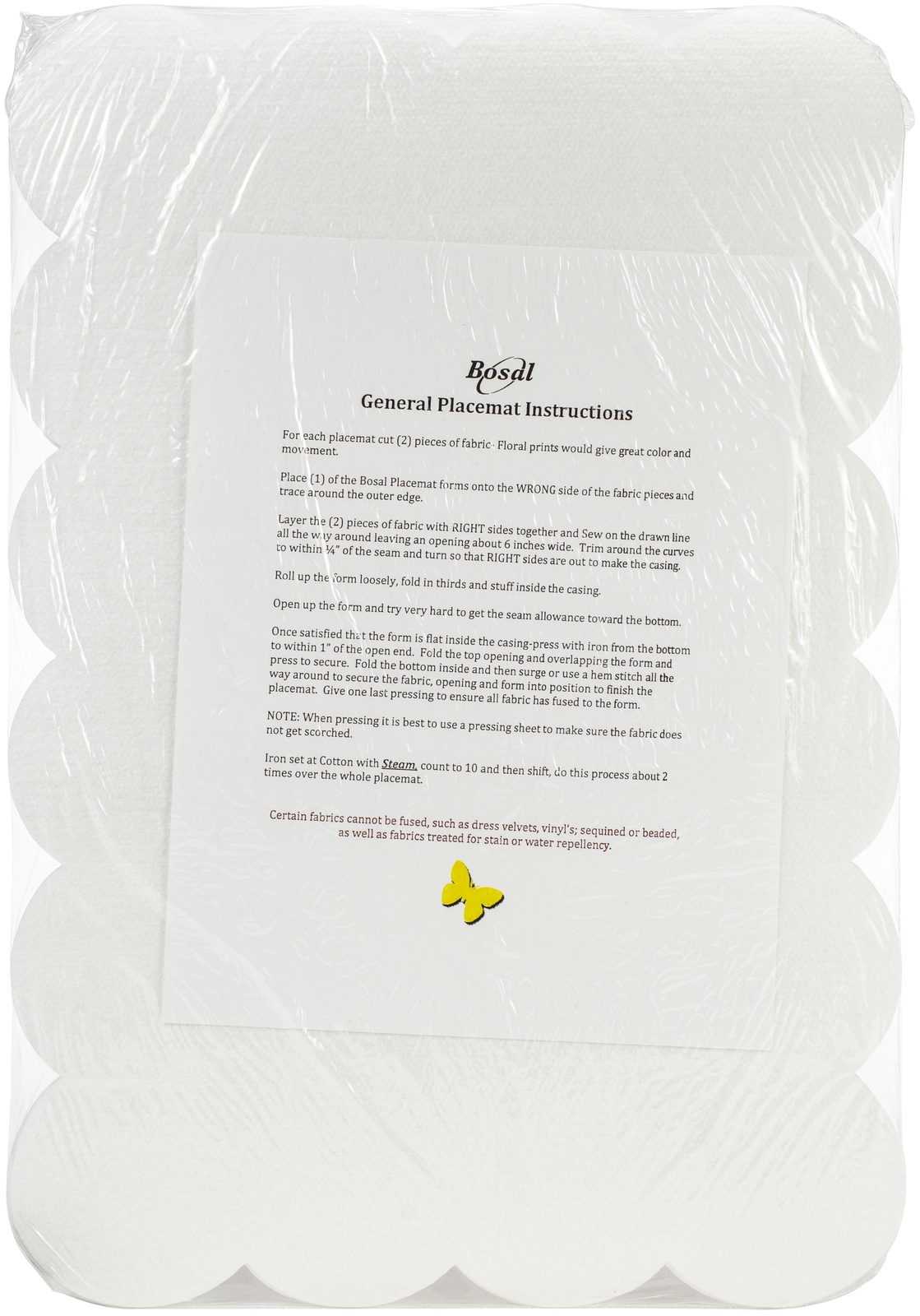 Bosal CrafTex DoubleSided Fusible Placemat Craft Pack12.5"X18.25