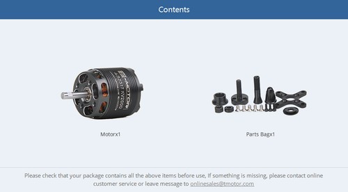 T-MOTOR AS2317 Long Shaft 880/1250/1400KV Brushless Motor Outrunner For RC Drone - Picture 14 of 14