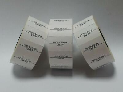 Gato CT7 Price Gun Labels - 26mm X 16mm, 'Reduced Was/Now' Printed, White, 10 Rolls (12,000 Labels Total)