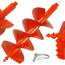 300 mm 800 mm Profi Erdlochbohrer Erdbohrer Erdaufbereiter Bohrer Pfahlbohrer