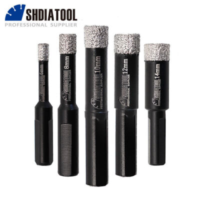 3 set diamond core drill dry drilling hole saw ceramic tiles marble bit