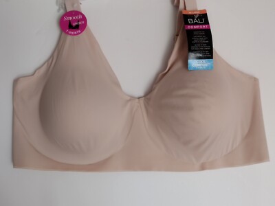 Bali Womens Comfort Revolution EasyLite Underwire Bra Size 3XL Solid SANDSHLined