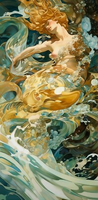 ''Siren's Dream'' by Dr. Shrinker Poster Giclee Print 17 x 22