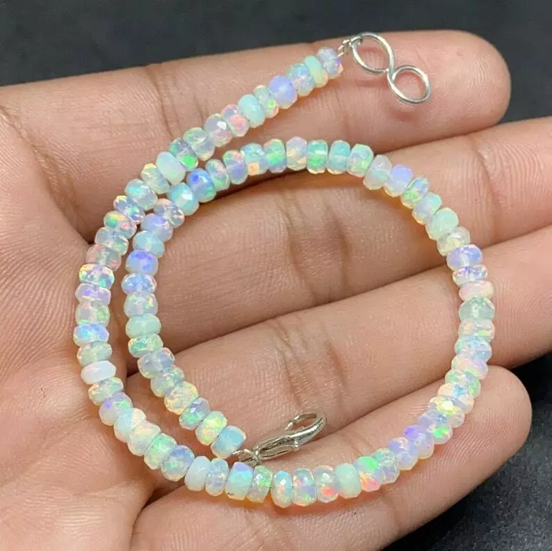 Opal Bracelet | Buy Online Ethiopian Opal Crystal Chain Bracelet -  Shubhanjali